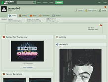 Tablet Screenshot of jamesy165.deviantart.com