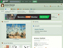 Tablet Screenshot of amano-fanclub.deviantart.com