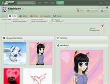 Tablet Screenshot of kittehlove4.deviantart.com