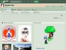 Tablet Screenshot of nanalee-chan.deviantart.com