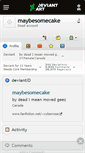 Mobile Screenshot of maybesomecake.deviantart.com