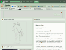 Tablet Screenshot of hokota.deviantart.com