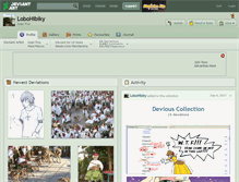 Tablet Screenshot of lobohibiky.deviantart.com