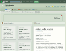 Tablet Screenshot of caitlinrose86.deviantart.com