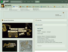 Tablet Screenshot of mccoy92.deviantart.com