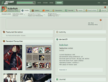 Tablet Screenshot of kula-kun.deviantart.com