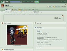 Tablet Screenshot of kanjii.deviantart.com
