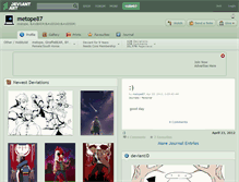 Tablet Screenshot of metope87.deviantart.com