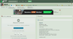 Desktop Screenshot of ladyofx.deviantart.com