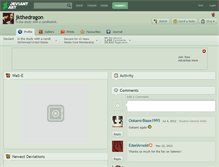 Tablet Screenshot of jkthedragon.deviantart.com