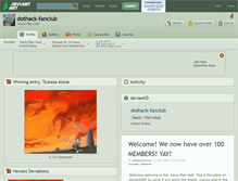 Tablet Screenshot of dothack-fanclub.deviantart.com