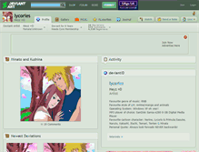Tablet Screenshot of lycories.deviantart.com