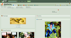 Desktop Screenshot of messypeaches.deviantart.com