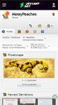 Mobile Screenshot of messypeaches.deviantart.com