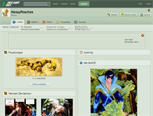 Tablet Screenshot of messypeaches.deviantart.com