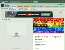 Tablet Screenshot of nyxity.deviantart.com