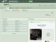 Tablet Screenshot of model-a.deviantart.com
