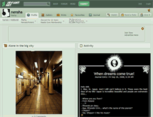 Tablet Screenshot of nensha.deviantart.com