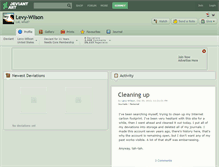 Tablet Screenshot of levy-wilson.deviantart.com