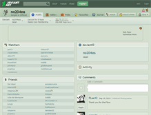 Tablet Screenshot of no204sss.deviantart.com