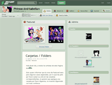 Tablet Screenshot of phineas-and-isabella.deviantart.com