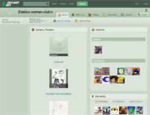 Tablet Screenshot of elastics-woman-club.deviantart.com