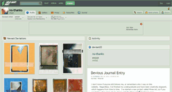 Desktop Screenshot of no-thanks.deviantart.com