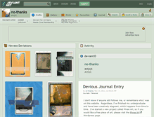 Tablet Screenshot of no-thanks.deviantart.com