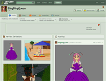 Tablet Screenshot of blingblingqueen.deviantart.com