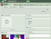 Tablet Screenshot of feetgirls.deviantart.com