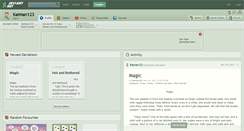 Desktop Screenshot of kaiman123.deviantart.com
