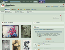 Tablet Screenshot of mikesunisasain.deviantart.com