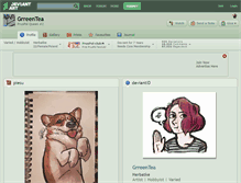Tablet Screenshot of grreentea.deviantart.com