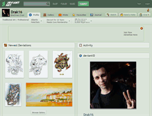 Tablet Screenshot of drak16.deviantart.com