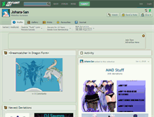 Tablet Screenshot of johara-san.deviantart.com