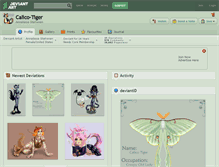 Tablet Screenshot of calico-tiger.deviantart.com