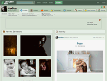 Tablet Screenshot of maxpear.deviantart.com