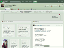 Tablet Screenshot of born-master-poet.deviantart.com