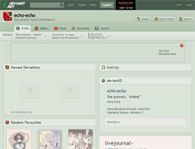 Tablet Screenshot of echo-echo.deviantart.com