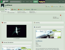 Tablet Screenshot of lordfalcon.deviantart.com