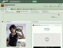 Tablet Screenshot of dreamerforlife.deviantart.com