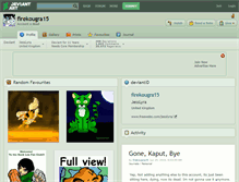 Tablet Screenshot of firekougra15.deviantart.com