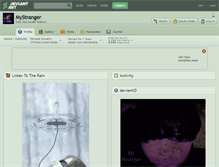 Tablet Screenshot of mystranger.deviantart.com