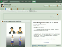 Tablet Screenshot of dtrinidad.deviantart.com