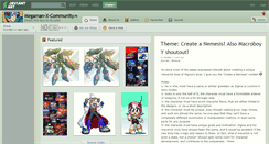 Desktop Screenshot of megaman-x-community.deviantart.com