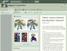 Tablet Screenshot of megaman-x-community.deviantart.com