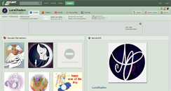 Desktop Screenshot of lunashadow.deviantart.com