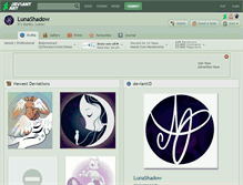 Tablet Screenshot of lunashadow.deviantart.com
