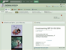Tablet Screenshot of mariposa-nocturna.deviantart.com