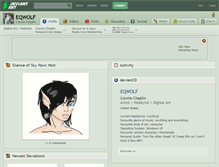 Tablet Screenshot of eqwolf.deviantart.com